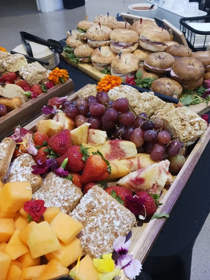 Morning breakfast spread