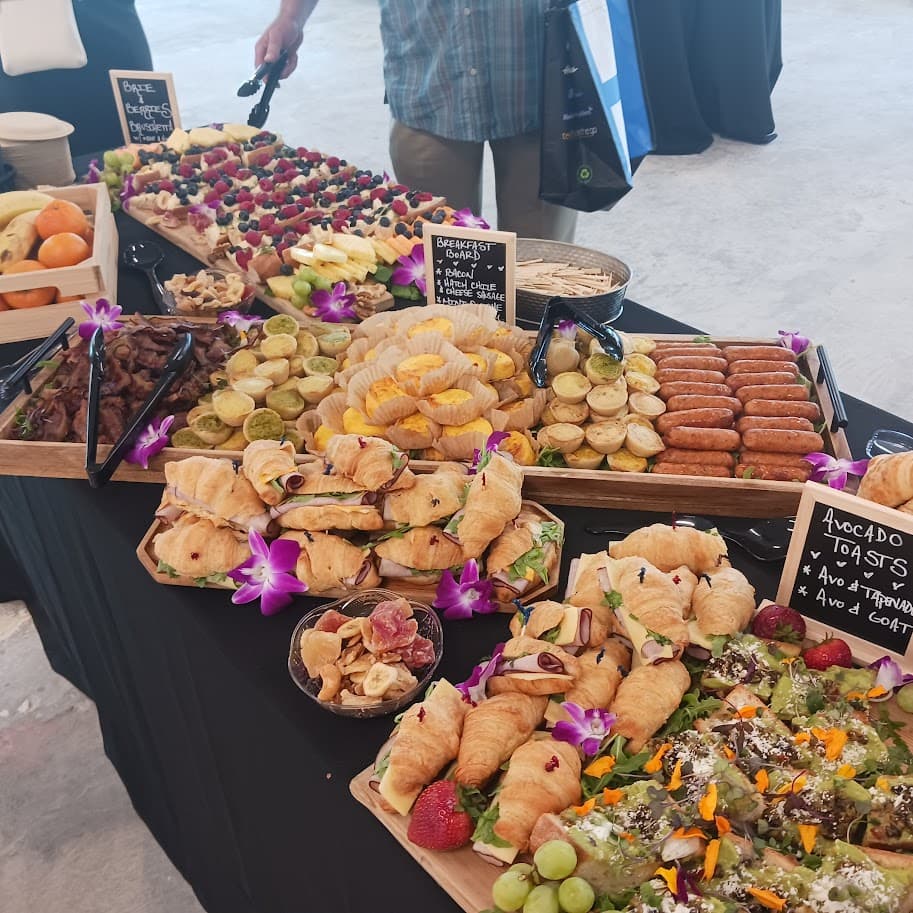 Brunch catering display
