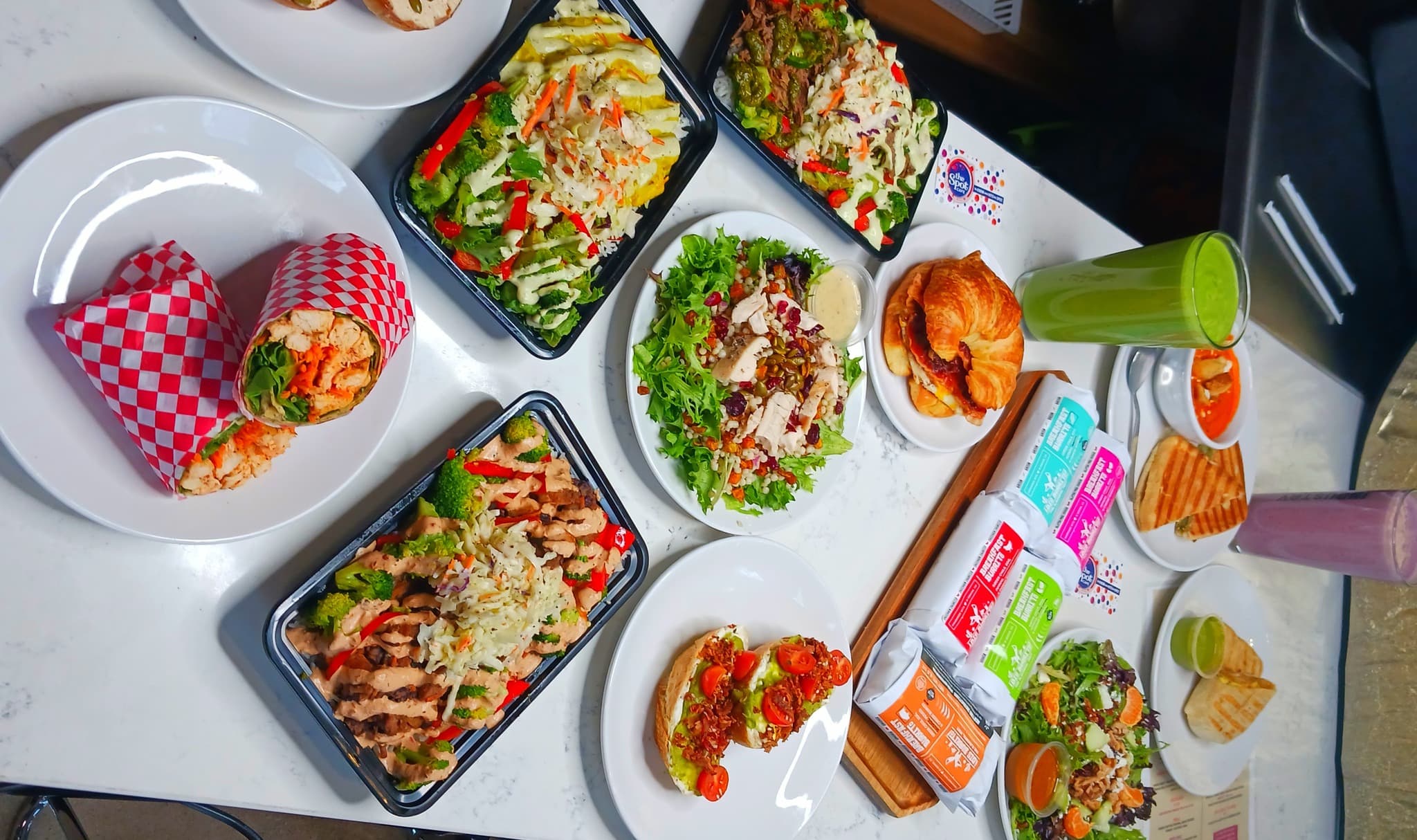 Full menu spread