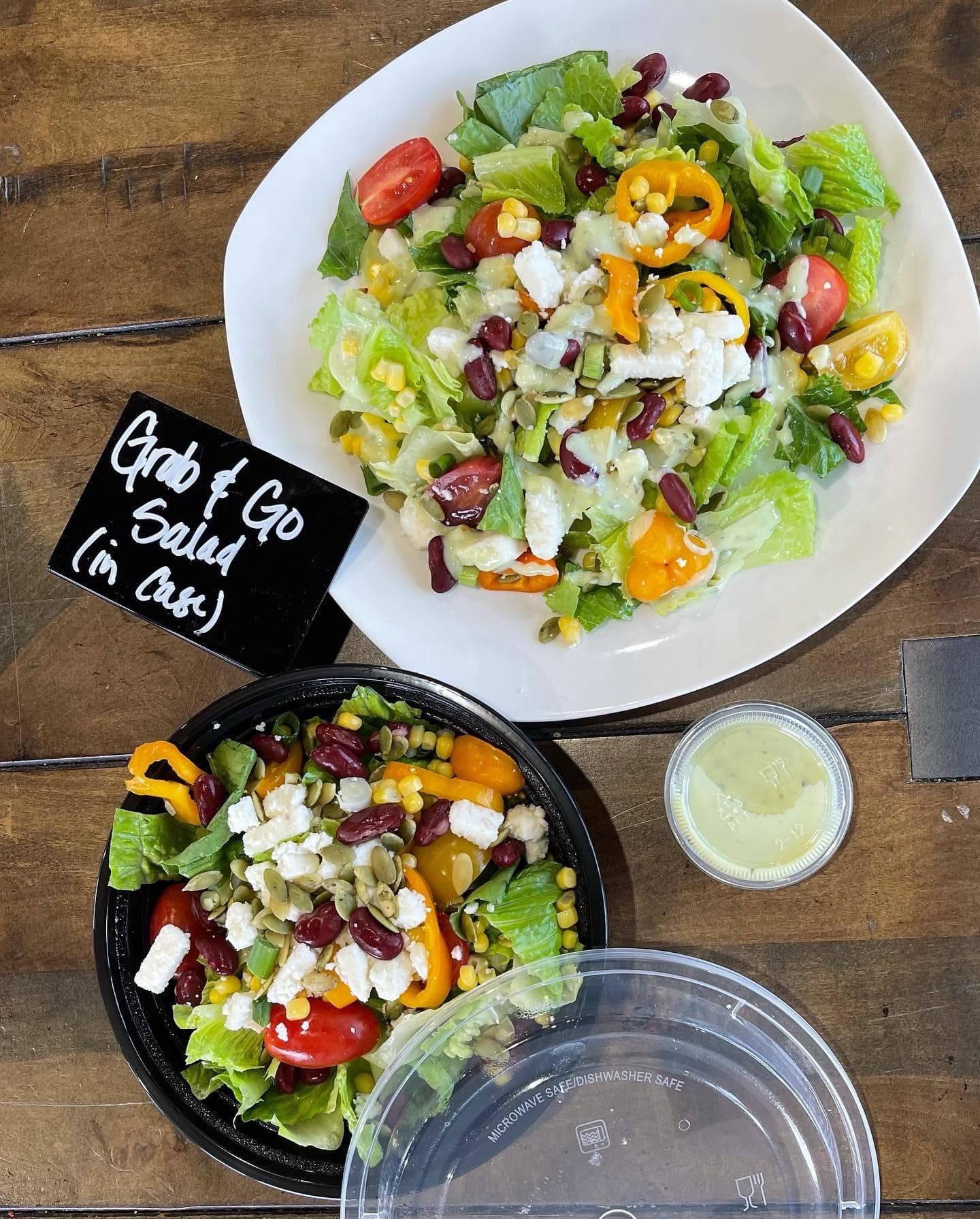 Grab and go salad