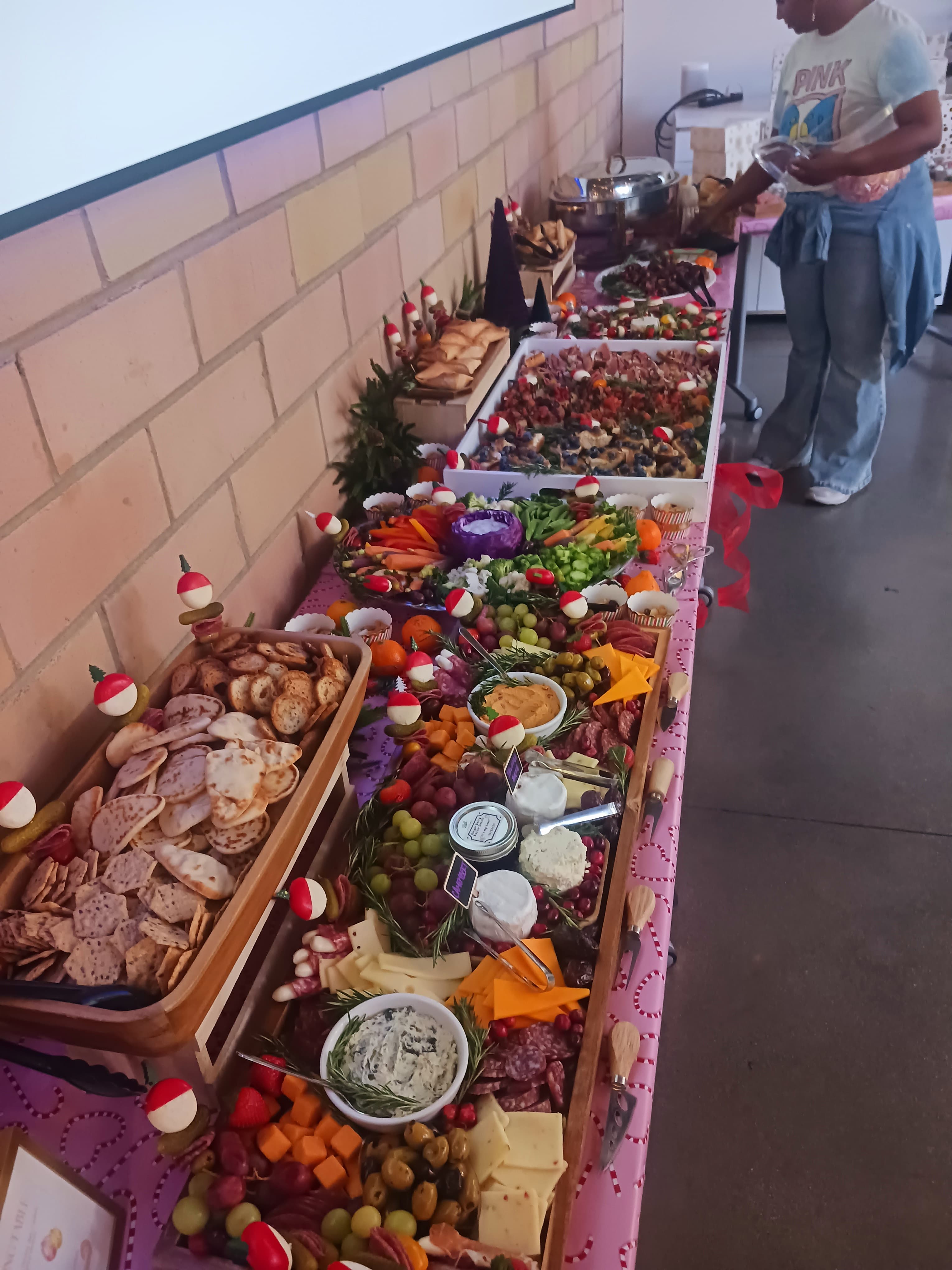 Epic grazing table setup